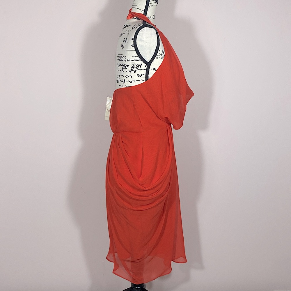 Max & Cleo Draped Halter Mini Dress 4 - Picture 3 of 7